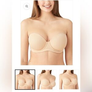 Wacoal Red Carpet Strapless Underwire Bra size 38D- style 854119 - Natural Nude